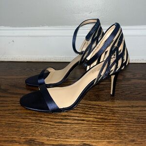 Vince Camuto Satin Rhinestone Heels